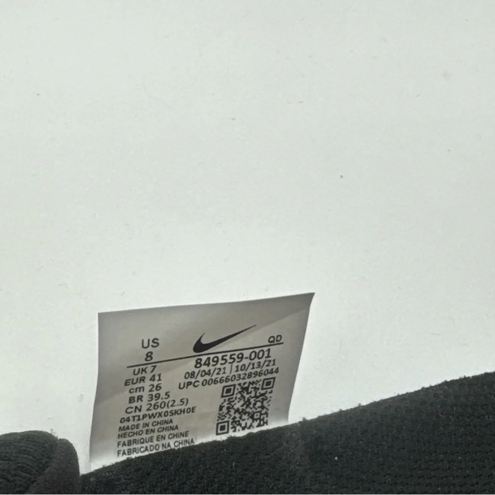 Nike Black and‎ White Sneakers with Air Max Cushioning